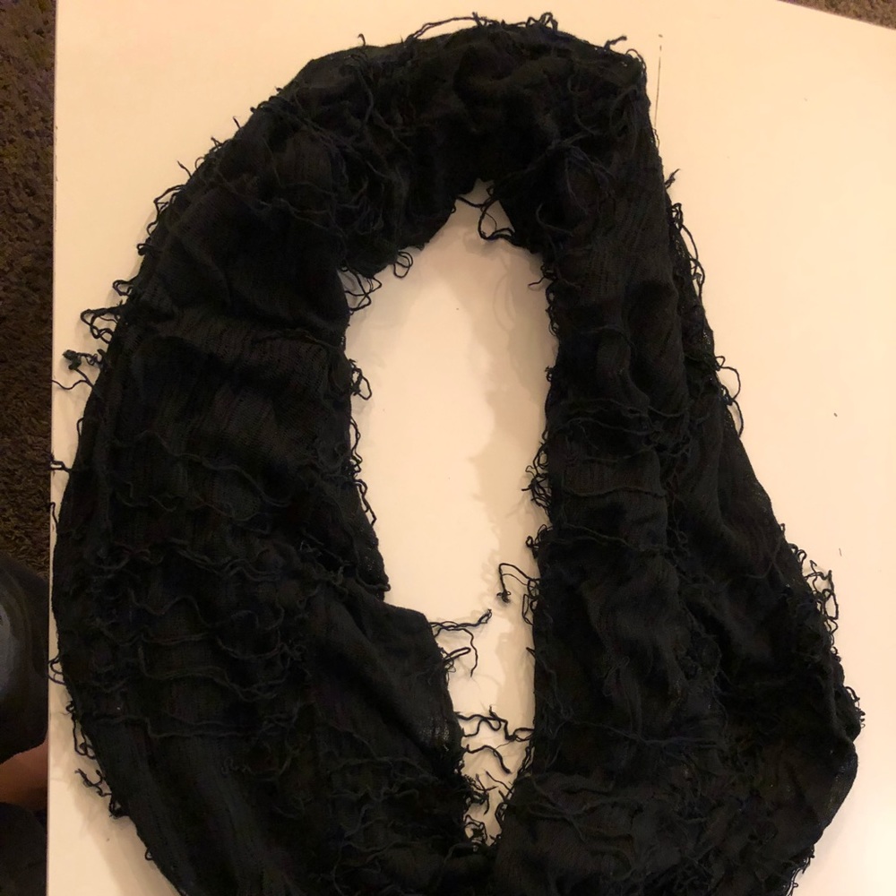 Black infinity scarf
